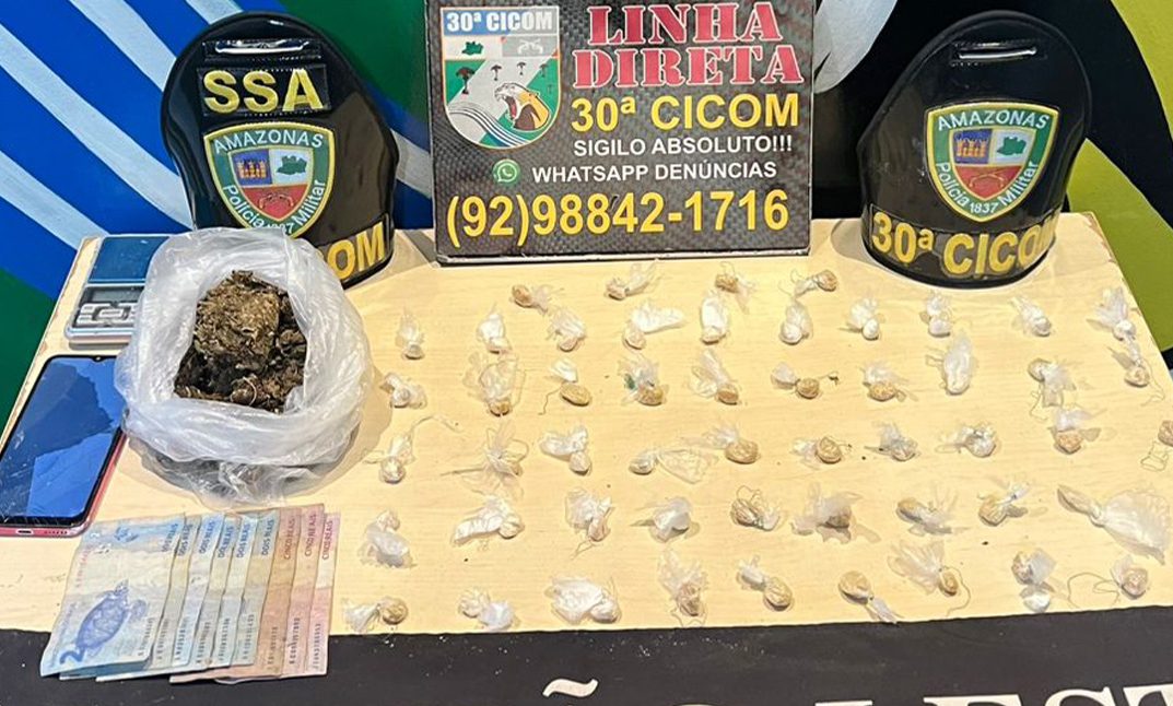 Homem é preso com 54 porções de oxi após resistência à prisão